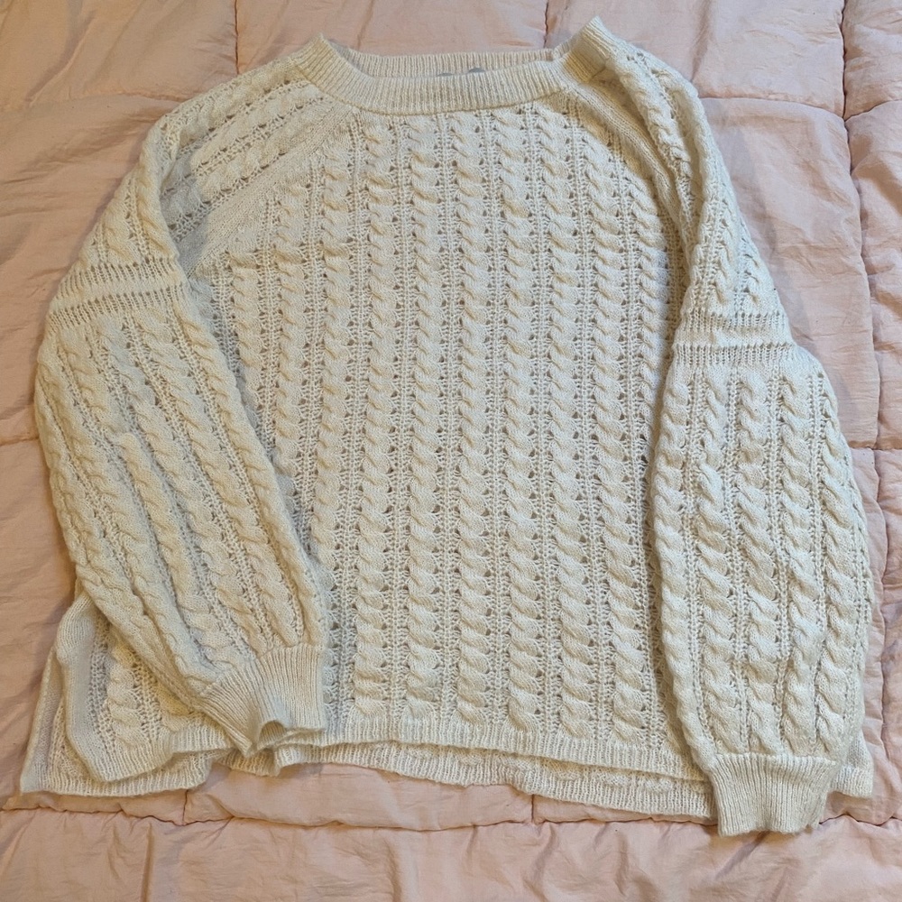 Loft white sweater